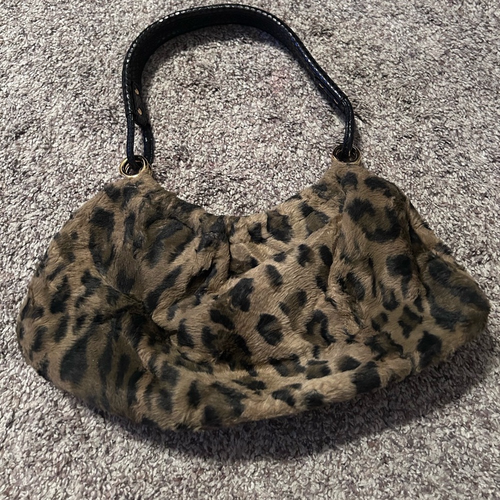 Kate Spade VINTAGE Y2K Leopard Print Hobo Bag, gently used. Smoke/Pet free home.